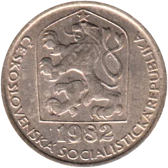 Preview 50 haléřů, 1982 obverse