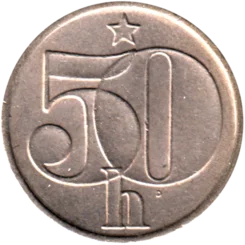 Preview 50 haléřů, 1982 reverse