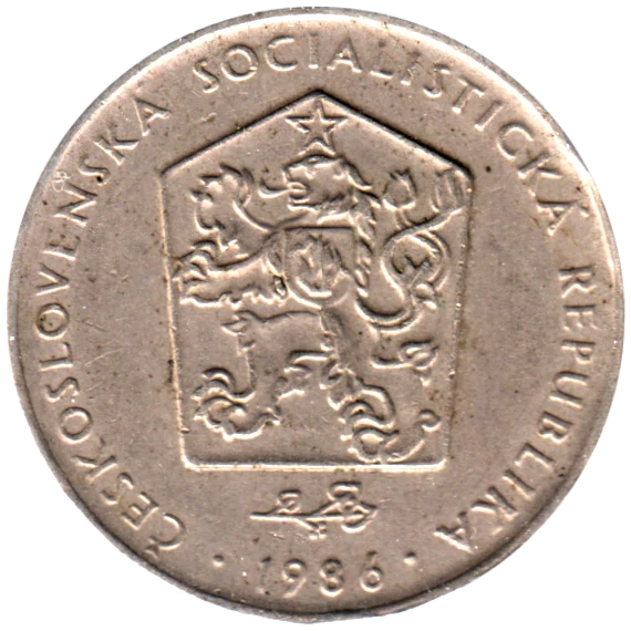 2 Korun, 1986 Obverse
