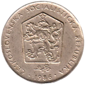 Preview 2 Korun, 1986 obverse