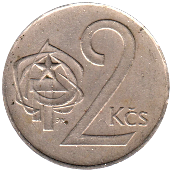 2 Korun, 1986 Reverse
