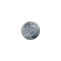 Preview 5 haléřů, 1990 reverse