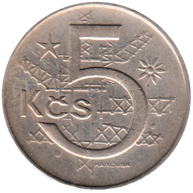5 Korun, 1974 Reverse