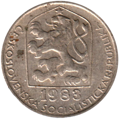 50 haléřů, 1983 Obverse