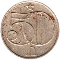 Preview 50 haléřů, 1983 reverse