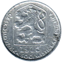 Preview 10 haléřů, 1975 obverse