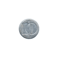 Preview 10 haléřů, 1975 reverse