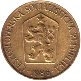 Preview 1 Koruna, 1986 obverse