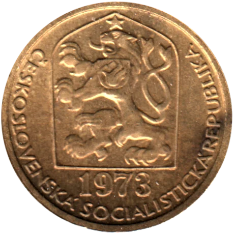 20 haléřů, 1973 Obverse
