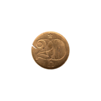 Preview 20 haléřů, 1973 reverse