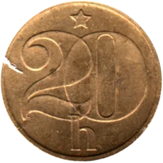 Preview 20 haléřů, 1973 reverse