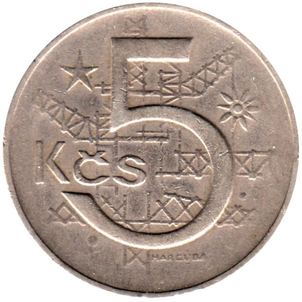 5 Korun, 1966 Reverse