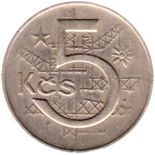 Preview 5 Korun, 1966 reverse
