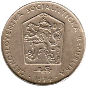 Preview 2 Korun, 1974 obverse