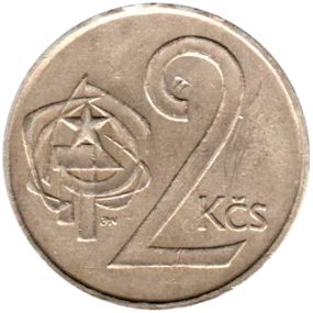 Preview 2 Korun, 1974 reverse