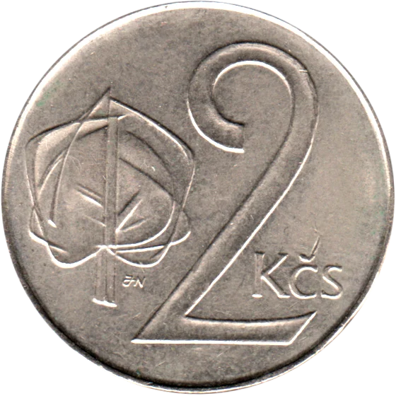 2 Korun, 1991 Reverse