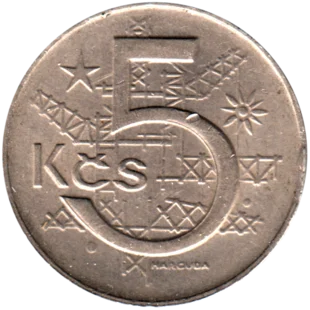 Preview 5 Korun, 1979 reverse