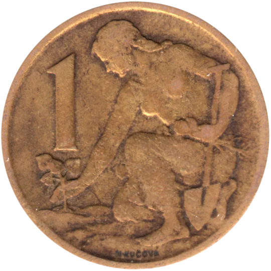 1 Koruna, 1963 Reverse