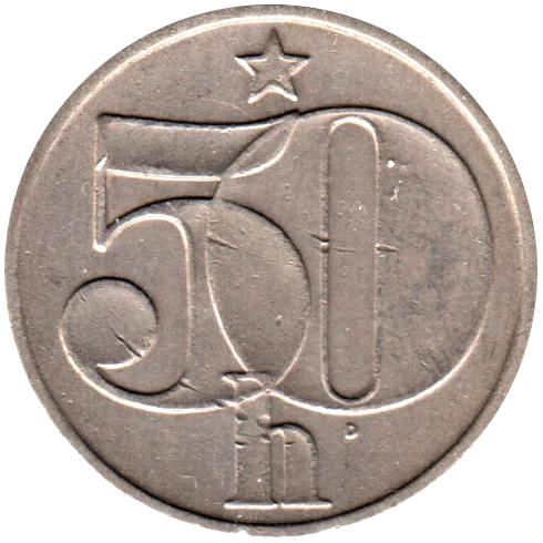 50 haléřů, 1978 Reverse
