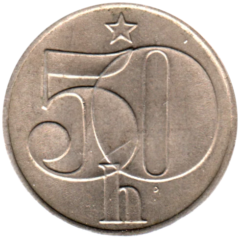 50 haléřů, 1979 Reverse