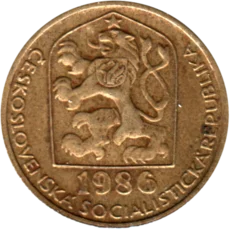 Preview 20 haléřů, 1986 obverse
