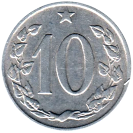 Preview 10 haléřů, 1963 reverse