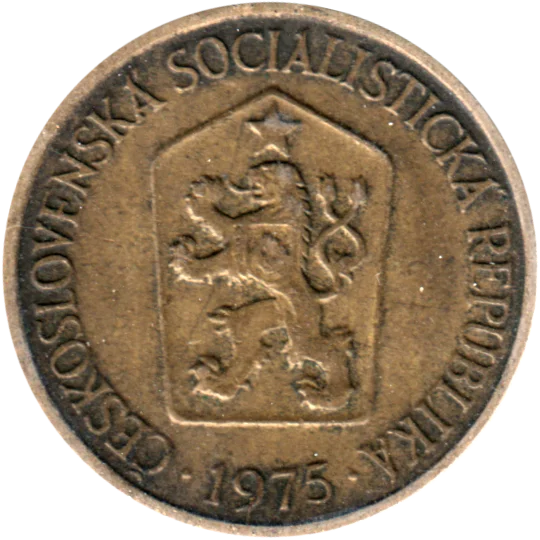 1 Koruna, 1975 Obverse