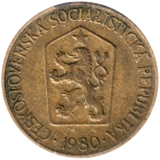 1 Koruna, 1980 Obverse
