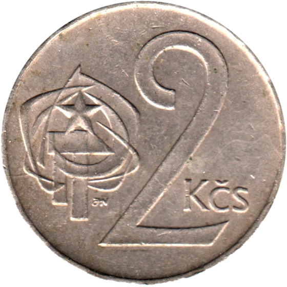 2 Korun, 1985 Reverse