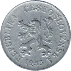 Preview 5 haléřů, 1955 obverse