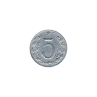 Preview 5 haléřů, 1955 reverse