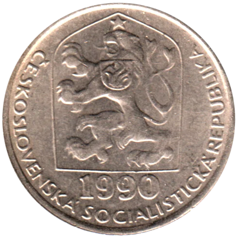 50 haléřů, 1990 Obverse