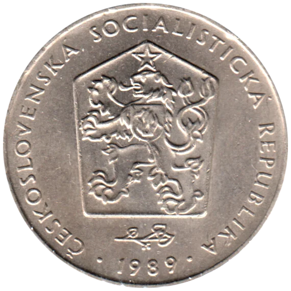 2 Korun, 1989 Obverse