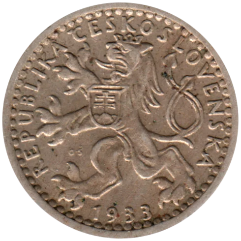 25 haléřů, 1933 Obverse
