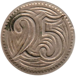 Preview 25 haléřů, 1933 reverse
