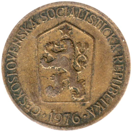 1 Koruna, 1976 Obverse