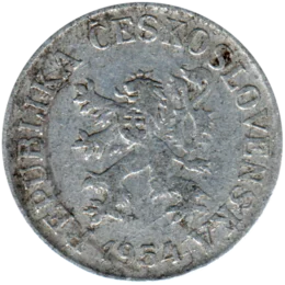 Preview 10 haléřů, 1954 obverse