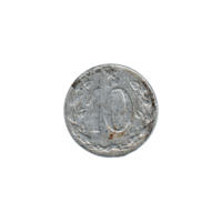 Preview 10 haléřů, 1954 reverse