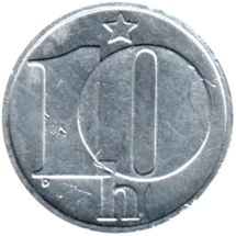 Preview 10 haléřů, 1985 reverse