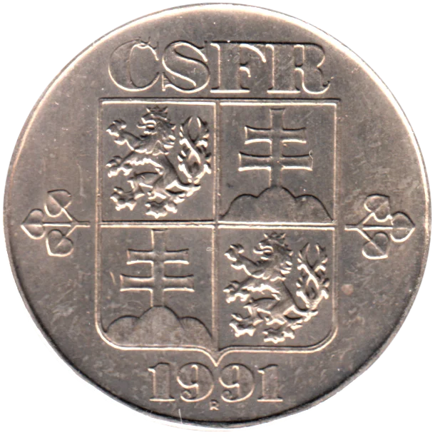 5 Korun, 1991 Obverse