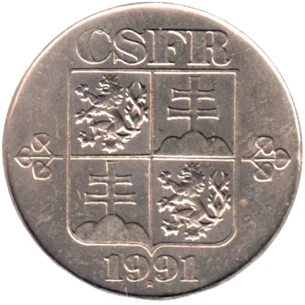 Preview 5 Korun, 1991 obverse