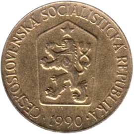 Preview 1 Koruna, 1990 obverse