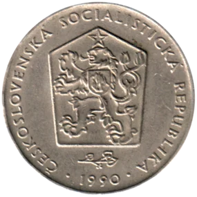 Preview 2 Korun, 1990 obverse