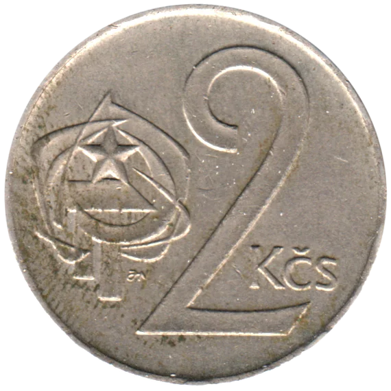 2 Korun, 1990 Reverse