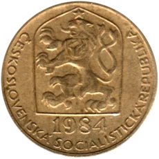 Preview 20 haléřů, 1984 obverse