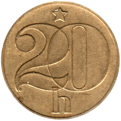 20 haléřů, 1984 Reverse