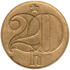 Preview 20 haléřů, 1984 reverse
