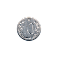 Preview 10 haléřů, 1969 reverse