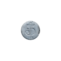 Preview 5 haléřů, 1977 reverse