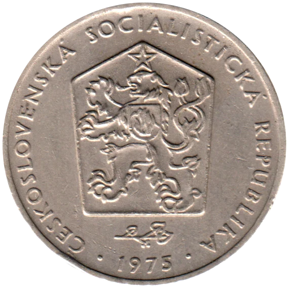 2 Korun, 1975 Obverse